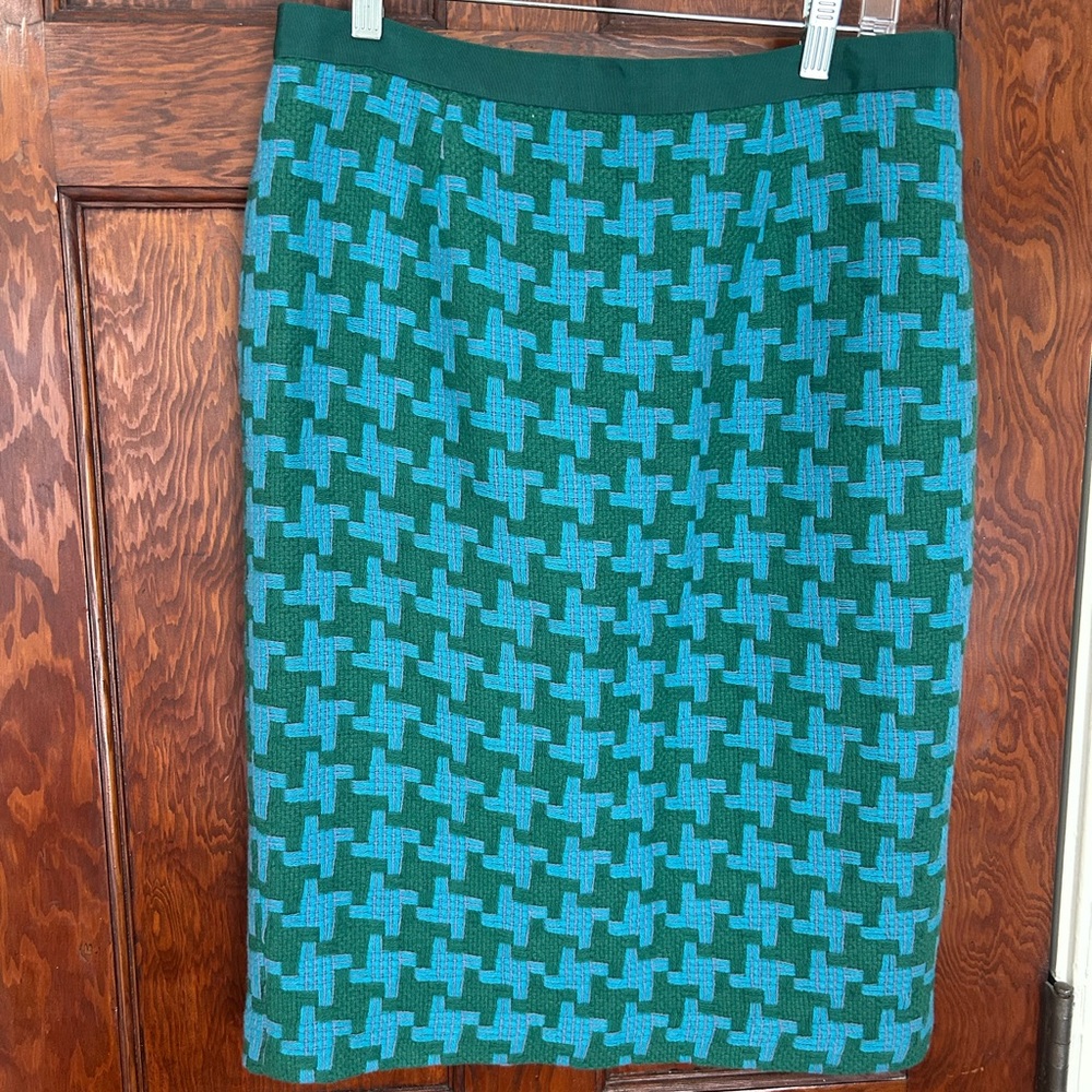 Boden Green Pencil Skirt Knee-Length Work